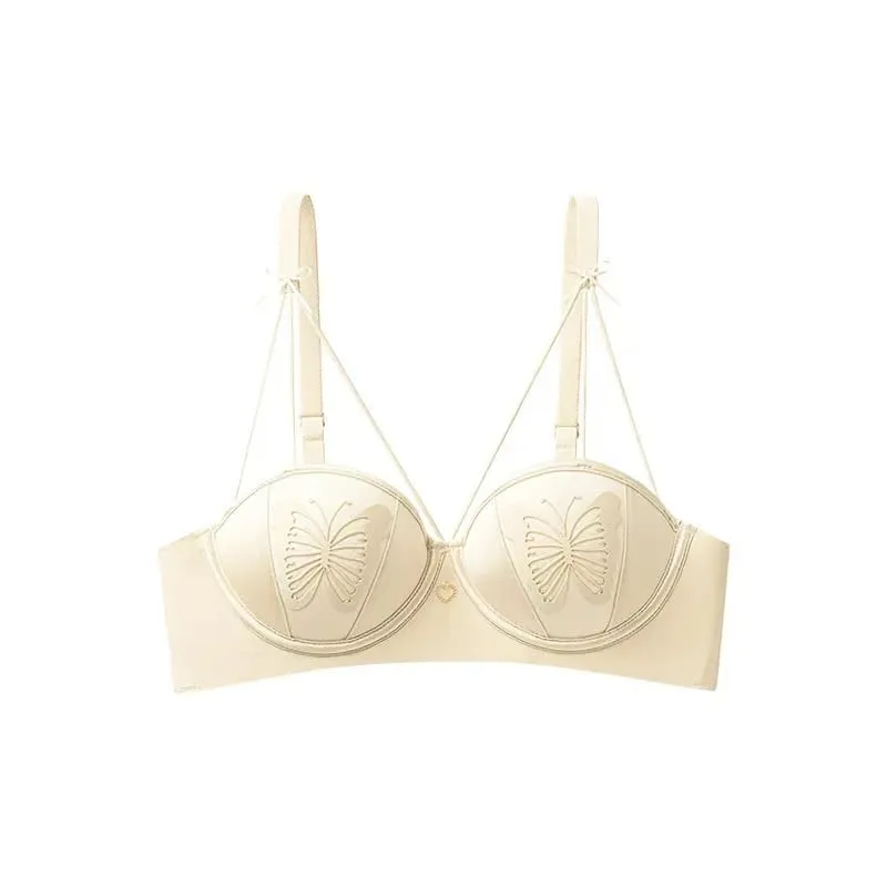 Sexy Push Up Lingerie Small Breast Gathering Anti-sagging Seamless Bra Sexy Beauty Back Butterfly Wire Free Lingerie Bra — image 10