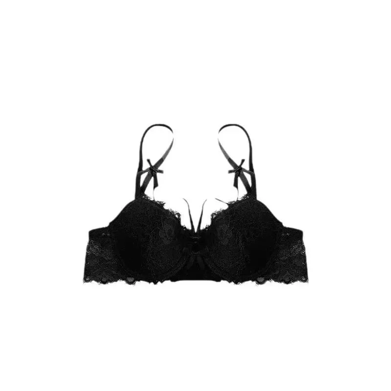 Push Up Bra Set 32-38 AB SL French Lace Underwire Luxury Bow Bralette Allure Support Breathable Comfort Summer Flash Sale — image 2
