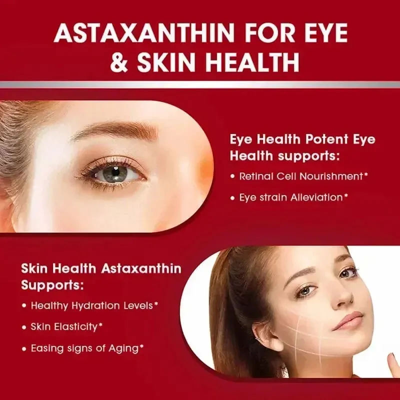 Astaxanthin 24 Mg - Meningkatkan Kesehatan Kardiovaskular Mempercepat Metabolisme Menjaga Kesehatan Sendi Mata dan Kulit Antioksidan — image 3