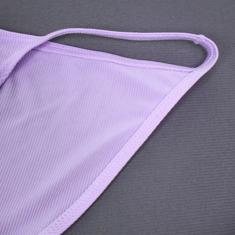 Men Fashion Ribbing Sexy High Fork Underwear Briefs U Convex Pouch Low Rise Man Comfortable Underpants Quick-drying
