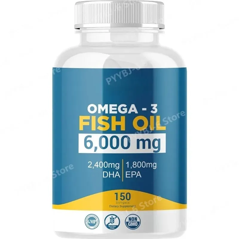 Omega-3-Fischöl-Kapseln, hochwirksames EPA-DHA-Tagesergänzungsmittel für Erwachsene, unterstützt die Immungesundheit der Gelenke, 150 Kapseln, gentechnikfrei — image 2