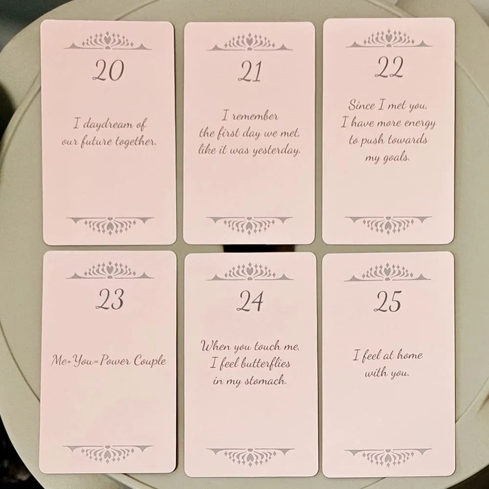 10.3*6cm Soulmate Love Message Oracle Deck 56 Heartfelt Romance Cards for Twin Flame Readings Elegant Pink Oracle Cards