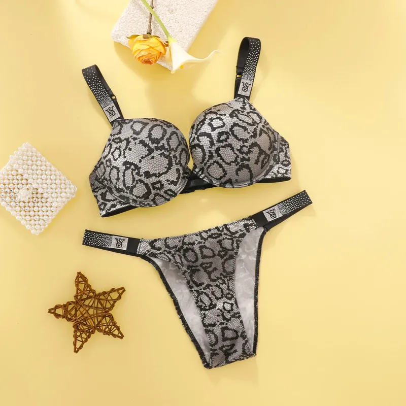 Victoria's Secret Lingerie Push Up Women Sexy Bra And Panty Set Lace Underwire Lingerie Sleepwear Pajamas New Arrival — image 8