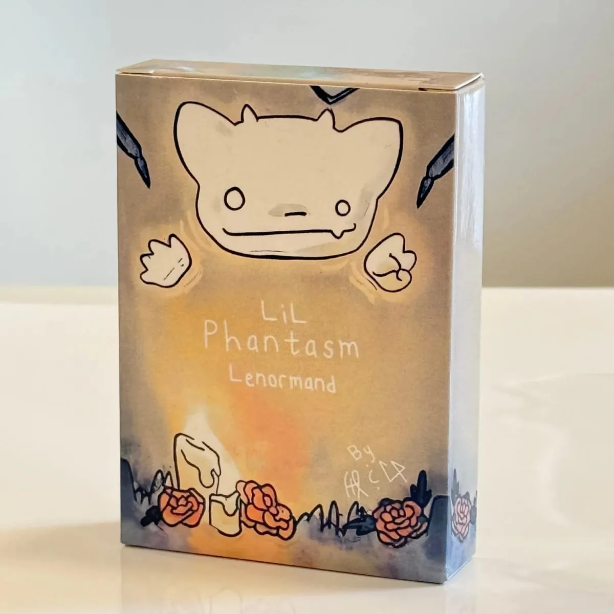 38pcs Lenormand Series Cards -Lil Phantasm Lenormand Oracle Deck English Tabletop Cards For Parties Precognition & Divination