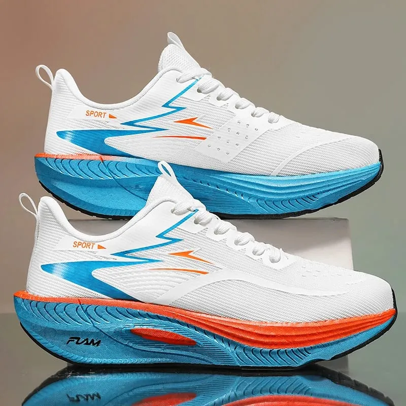 Buty do biegania Męskie codzienne buty z włókna węglowego Maraton sportowe Oddychające Lekkie damskie Wygodne sportowe trampki Antiship Nowość — image 10