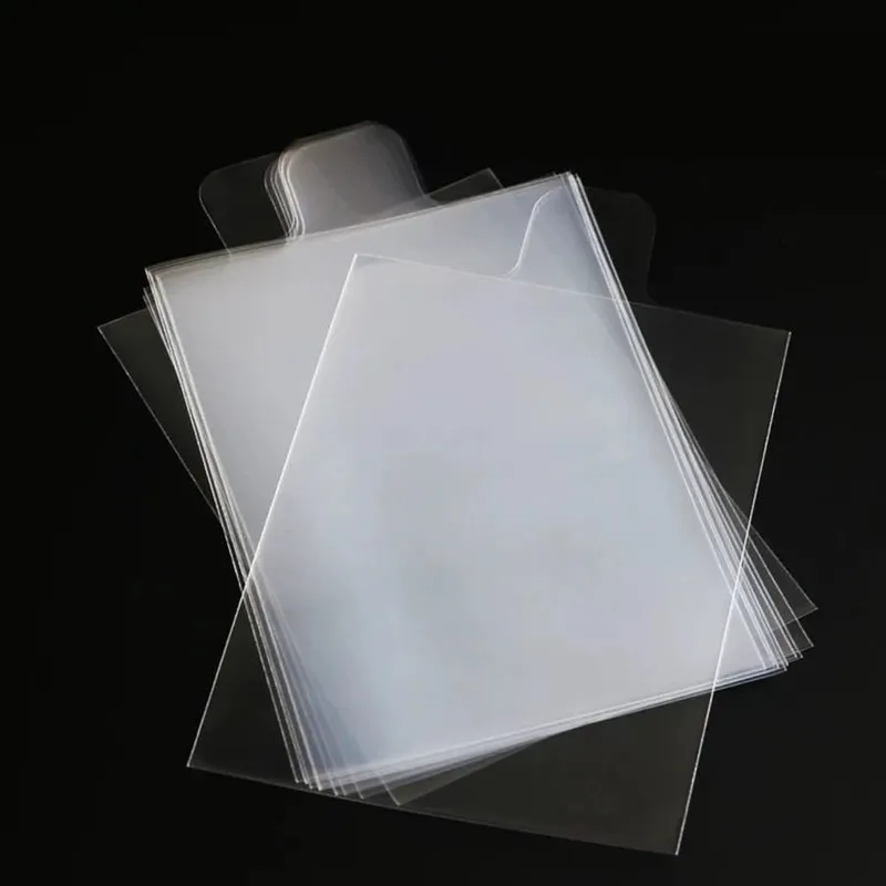 65*90mm 100 pçs bulge jogos mangas de cartão para cartões pokemon transparente jogando protetor pasta negociação caso titular crianças brinquedo presente