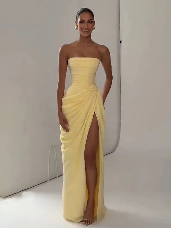 Solid Satin Lace Slip Dress Spaghetti Strap Trim Women V-neck Bias Cut Maxi Dresses 2026 Lady Elegant Evening Party Summer Gown — image 12