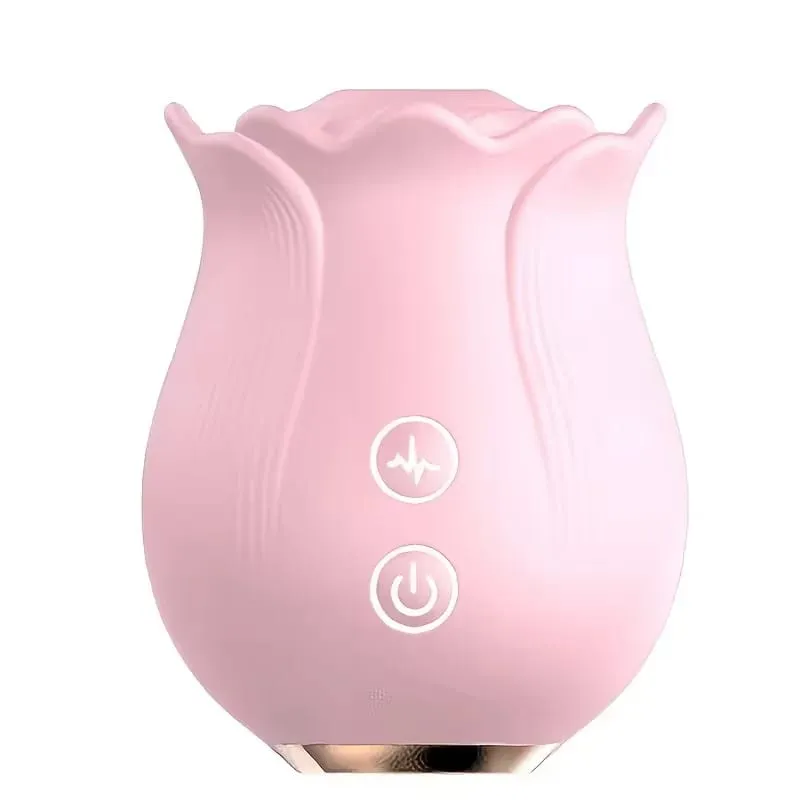 Rose Shape Vagina Sucking Vibrator Intimate Good Nipple Sucker Oral Licking Clitoris Stimulation Powerful Sex Toys for Women — image 1