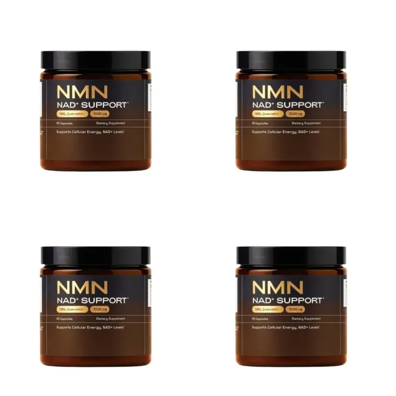 NMN Capsule 1000mg Serving 4-in-1 NAD Supplement with Quercetin Resveratrol Supports Brain Energy NAD+ Level 60 Capsules — image 10