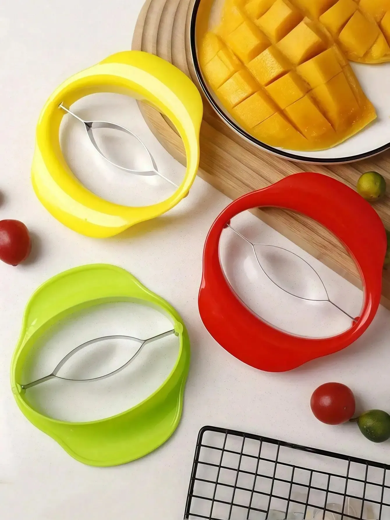 1 Piece Mango Peeler Mango Slicer Peeler and Peeling Tool Mango Divider Fruit Slices Peeler Ergonomic Mango — image 4