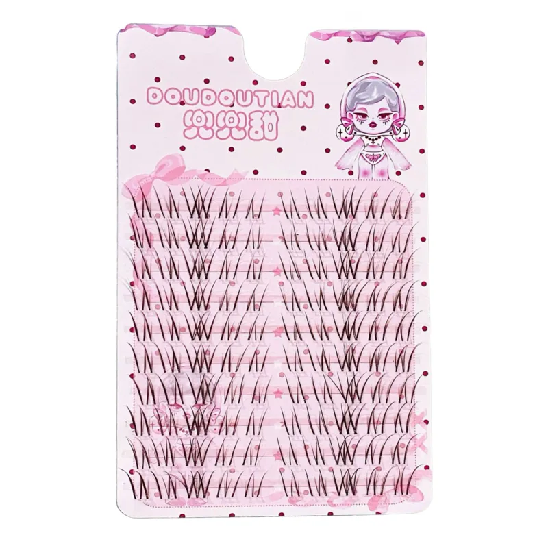 3/10 Rows Sweet Brown Wispy False Eyelashes Natural Airy Manga Style Eyelash Extension For Beginners 7-12mm Perfect Eye Makeup