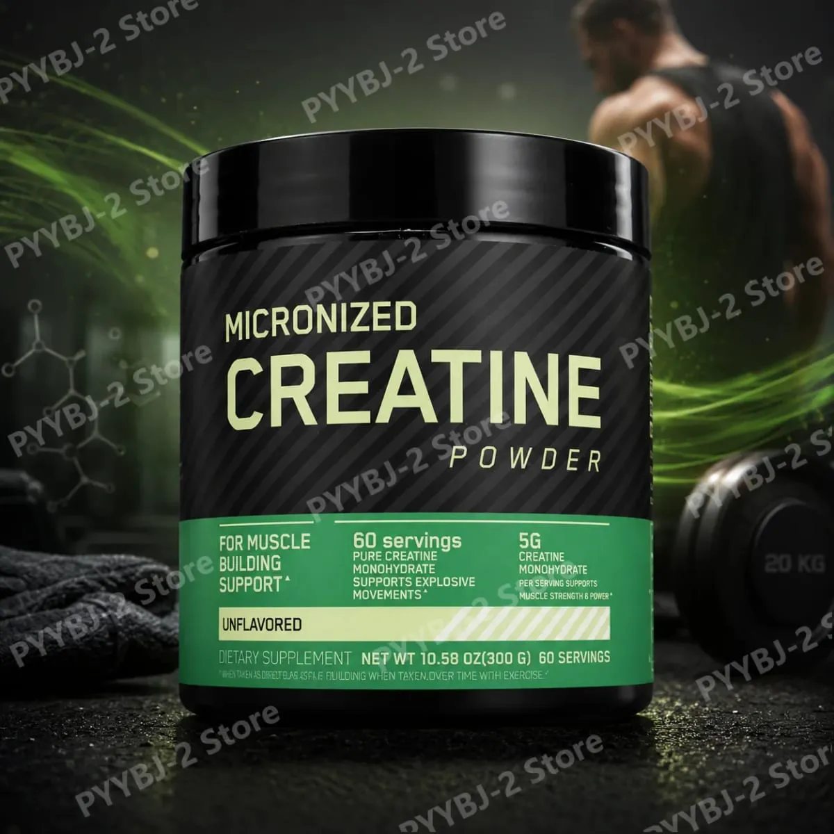 300g Creatine Monohydrate Powder Support Strength Muscle Performance Sports Beverages Usee Support Fitness Nutrition Supplement