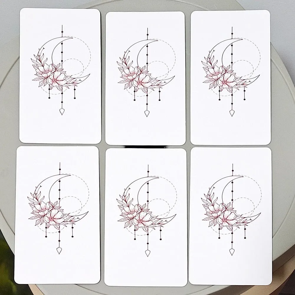 Rose Rider Tarot Deck in Tin Box - 78 Classic Vintage Pink Tarot Cards 11*6.2cm with Guidebook Aesthetic Rose Pink