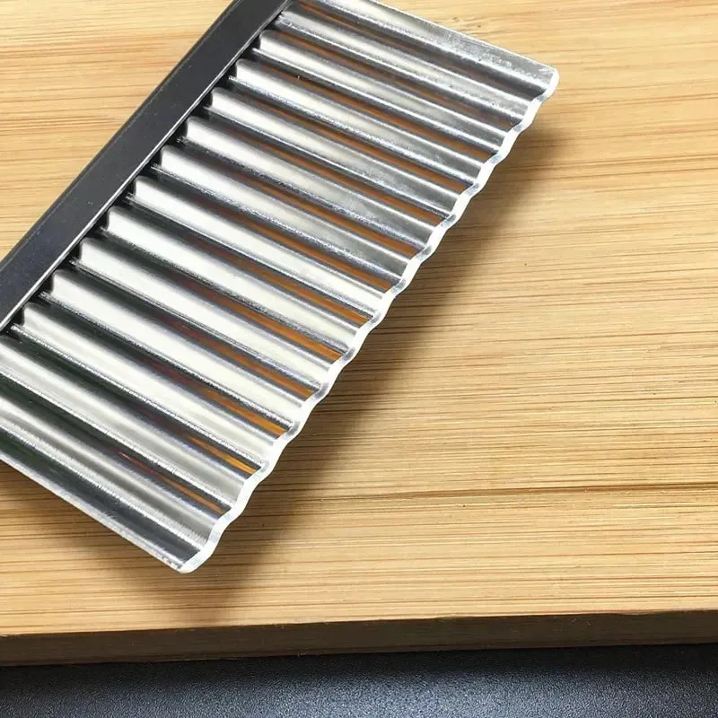Stainless Steel Wave Potato Slicer Vegetable Cutter Potato French Fries Cutter Gadget Accessories Supplies Kitchen Cooking Tools — image 5