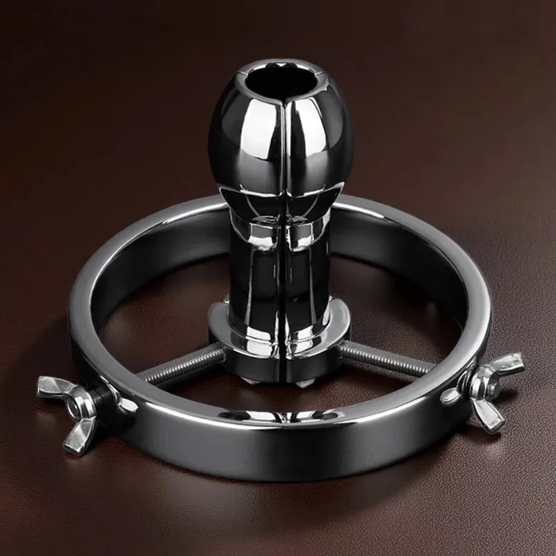 Metal Huge Dilatador Anal Plug Expander Vaginal Dilator Anus Speculum Hollow Butt Plugs Adult Toys Sex Tool For Women Men