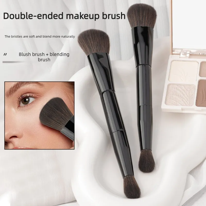 1PC Double Ended Foundation Brush Contour Sculpting Brushes Powder Blush Brush Makeup Brushes Women Cosmetic Tools Facial Brush — image 1