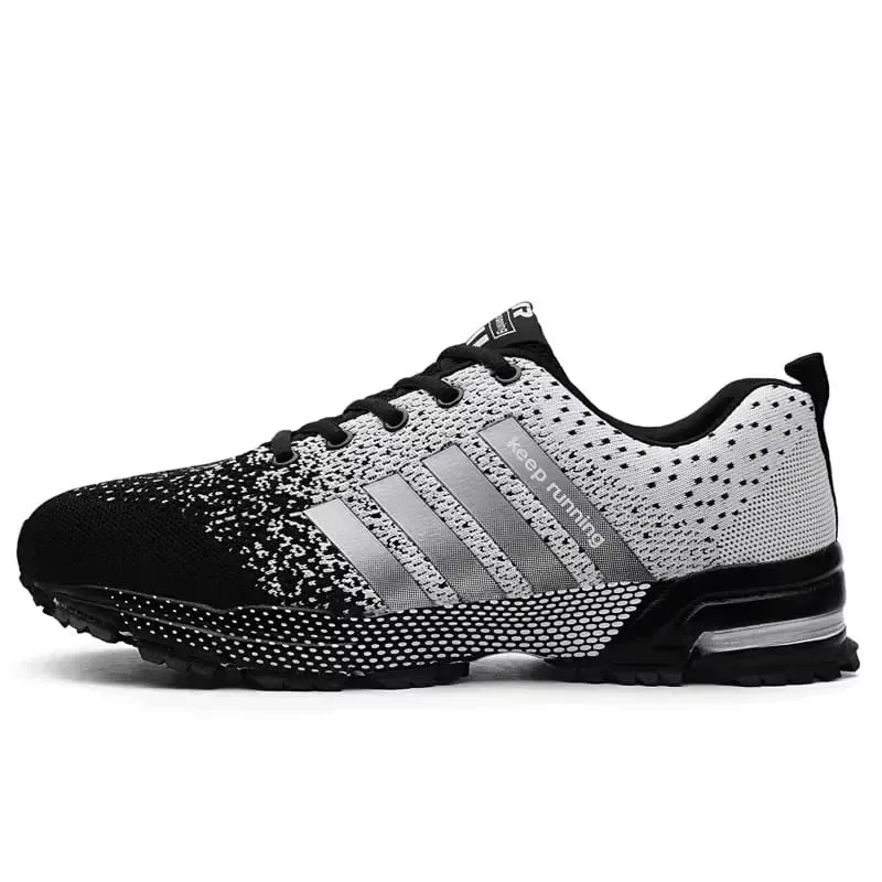 Best Seller! Men's Trendy Knitted Running Shoes Breathable Light Sneakers Anti-Slip Outdoor Casual Mens Shoes Zapatillas Hombre — image 11