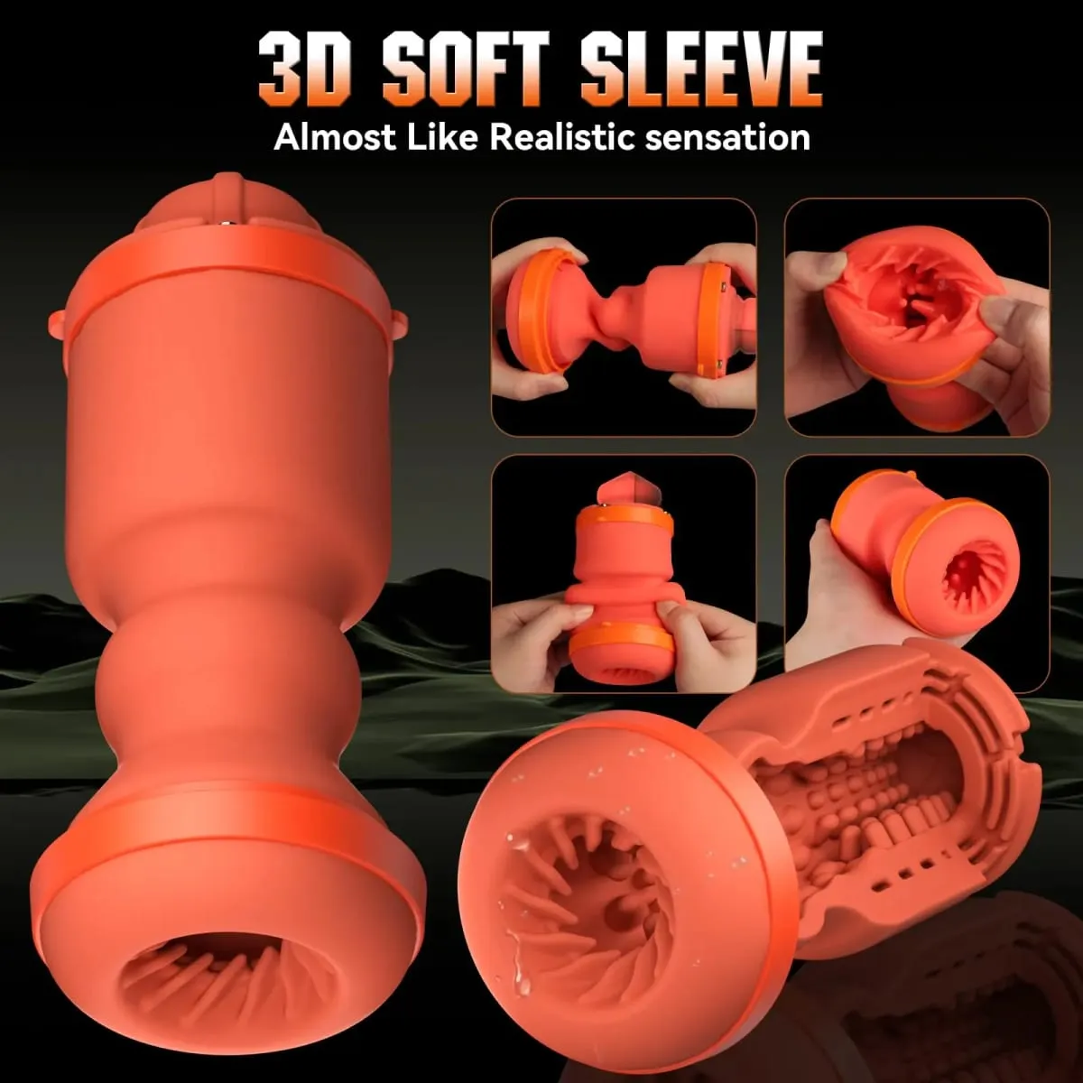 APP Controls Mens Automatic Sucking Masturbator Cup Vibration Thrusting Penis Trainer Pocket Pussy Cocks Stimulator Male Sex Toy