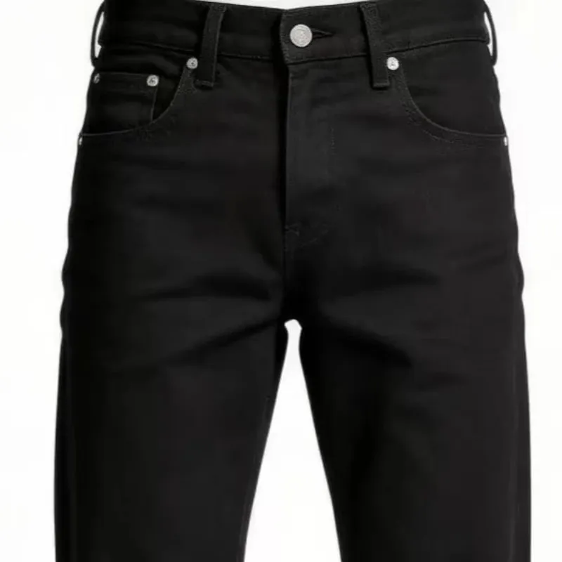 Mens Jeans Harajuku American Retro Black Flared Denim Pants Loose Straight Wide Leg Streetwear Summer Casual Vintage Unisex New