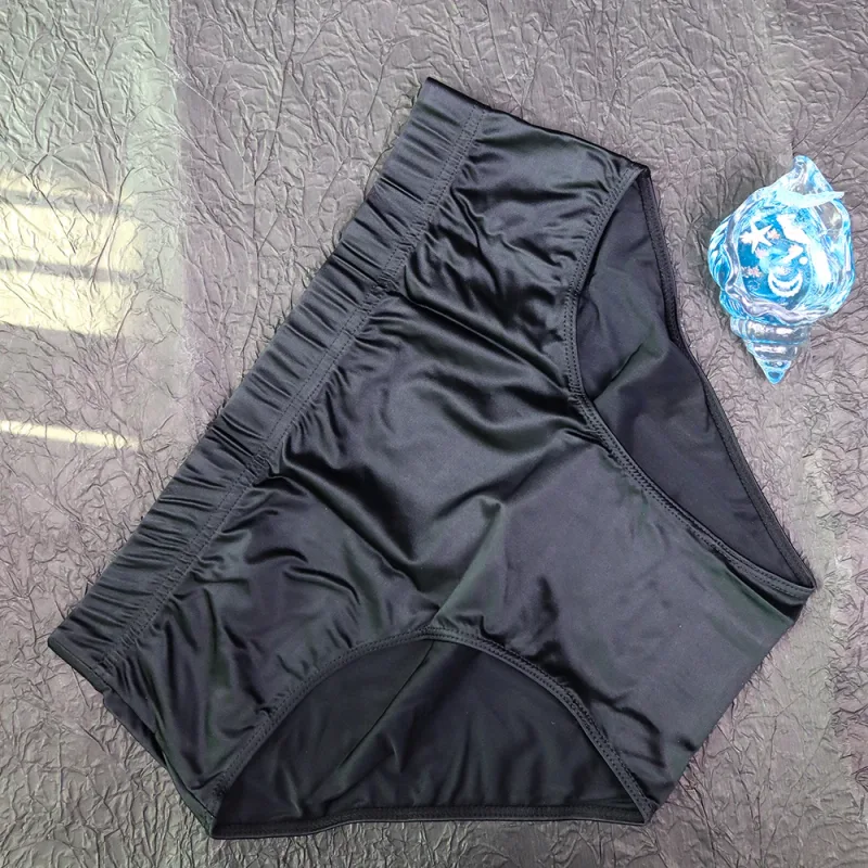 new Mens Briefs Underwear Satin-like Breathable Low-Rise Underpants Male Panties Men's glossy underwear — image 42