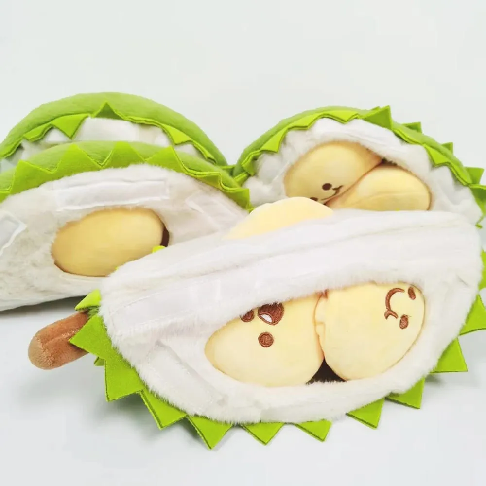 30cm Whole Durian Plush Toy Pillow Stuffed Doll Soft Cuddly Durian Shaped Cushion for Home Decor And Gifting