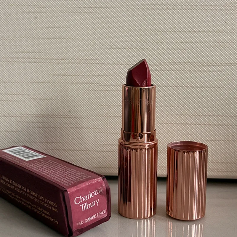Charlotte tilbury paleta de quatro cores travesseiro talk eraggera olhos pequeno tubo de ouro batom fácil de aplicar maquiagem cosméticos portáteis — image 17