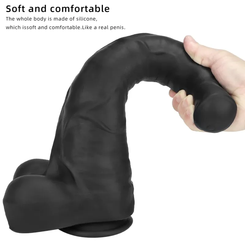 Super Large Horse Dildo 38,5 cm με βεντούζα μαλακό δέρμα με αίσθηση τεράστιου πέους, παχύ πέους, πρωκτικό βύσμα φαλλού Big Dick Sex Toys για γυναίκες