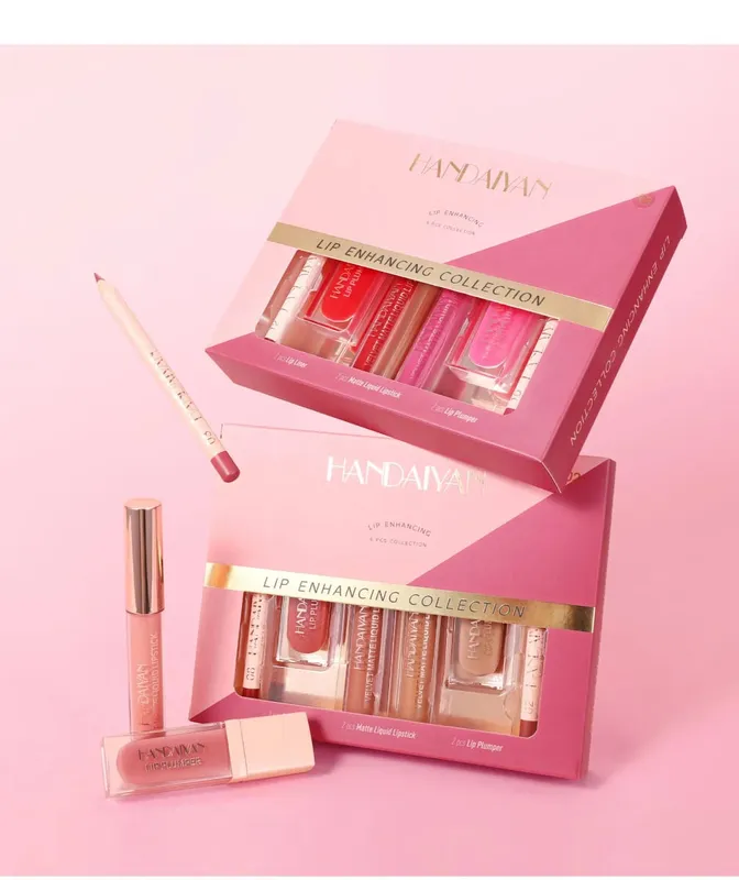 6-Piece Lip Makeup Set Waterproof Matte Liquid Lipstick Lip Gloss and Lip Liner Highly Pigmented and Easy to Apply — image 3