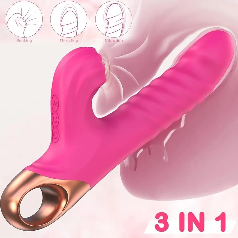 Sucking Vibrator Female Sucker Clitoris Stimulator for Women Dildo Massager Wand G Spot Thrusting Sex Toys Adult Goods Shop — image 3