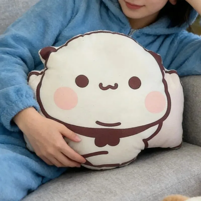 New Cute Bubu Panda Throw Pillows Kawaii Anime Yier Plush Pillows Sleeping Companion Pillow for Friends Home Decor Couple Gift