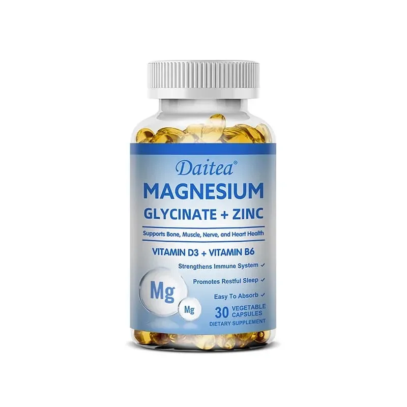 Daitea Magnesium Glycinate at Zinc Dietary Supplement - Bone Nerve Immune Support - Angkop para sa Mga Lalaki at Babae — image 9