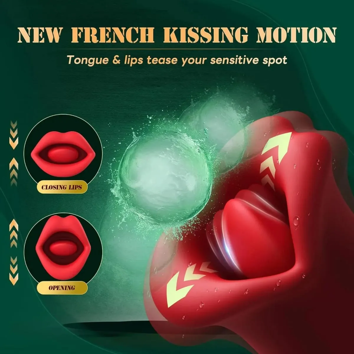 Women G-Spot Tongue Licking Vibrator Clitoris Vagina Stimulator Massager Nipple Oral Massager Female Massager Sex Toys — image 2