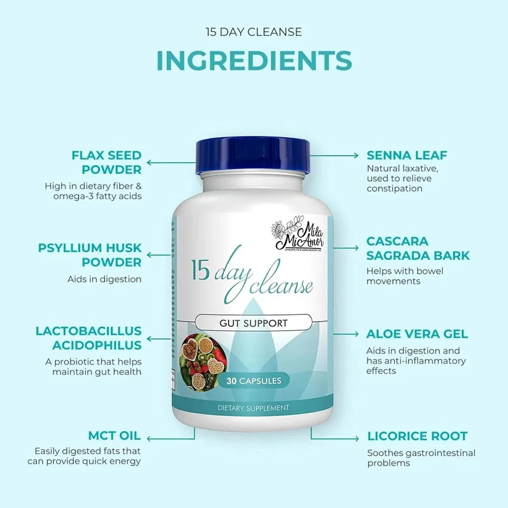 Best Colon Dissolving Cleansing Capsules for Overall Colon Digestive Regulation & Maintaining Gut Health Constipation Relief
