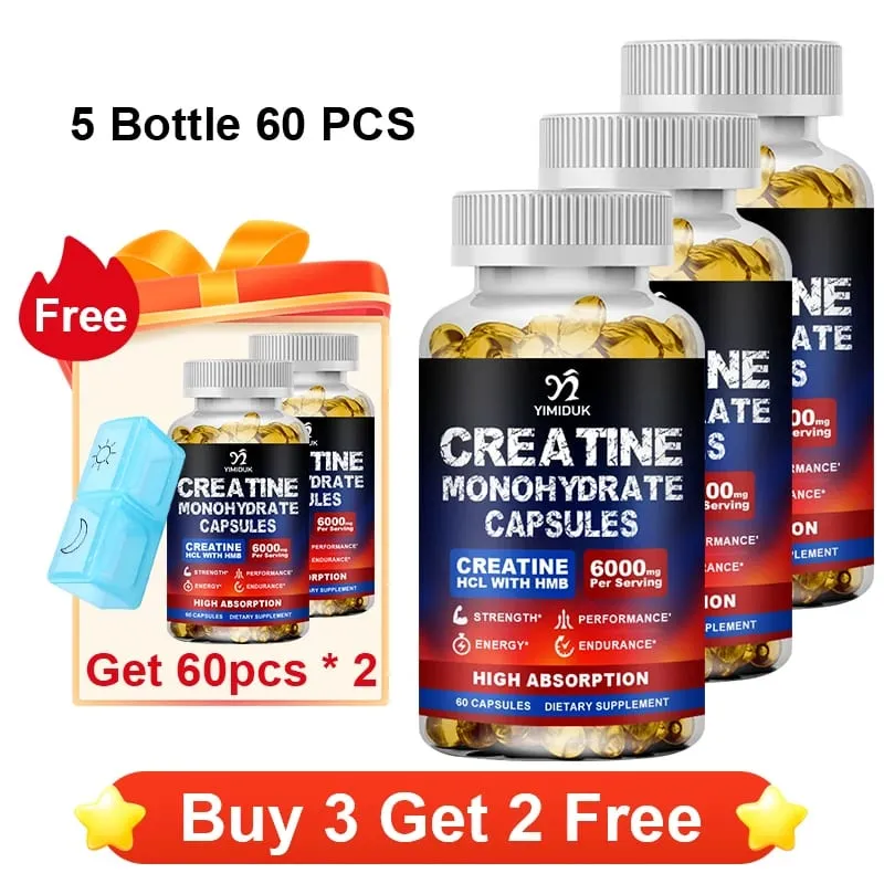 Creatine Monohydrate Supplement with HMB Support Muscle Recovery Boost Cellular Energy Endurance Muscle Fatigue Performance — image 7