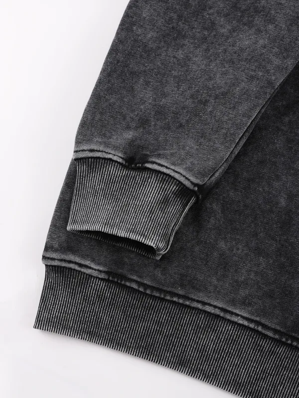 Vintage Solid Sweatshirts Male Washed Cotton Sportswear Warm Autumn Pullovers Casual Comfy Hoodie Fashion Oversized Streetwers — image 5
