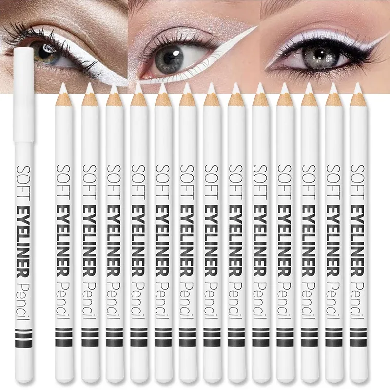 Waterproof White Eyeliner Pencil Smooth Easy Wear Long-Lasting Eye Brightener Fashion Makeup Tool for Smooth Application — image 4