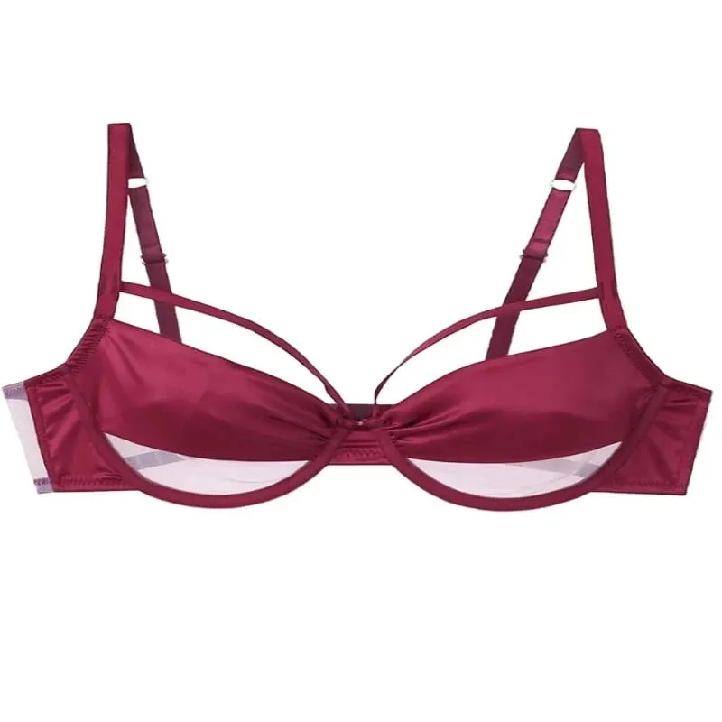 Set di biancheria intima dimagrante da donna nuova tazza sottile reggiseno push up con ferretto morbido effetto minimizzante raccoglie rigonfiamento laterale anti-cedimento morbido