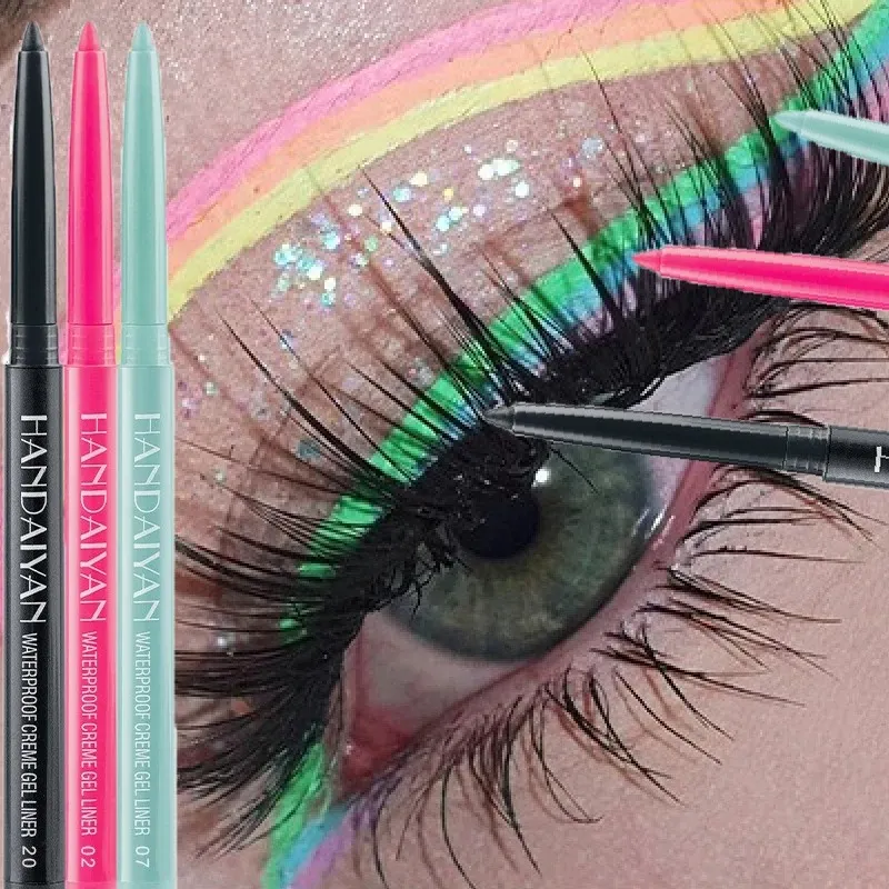 20 Colors Matte Eyeliner Waterproof Long Lasting Gel Liner Easy To Use Rotatable Eyeliner Colorful Eye Liner Eyes Makeup Tools