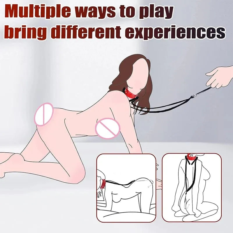 SM Couple Anal Hook Sex Bondage Restraint Set BDSM Leather Chain Stainless Steel Adult Sex Toys For Men Adjustable Harness — image 6
