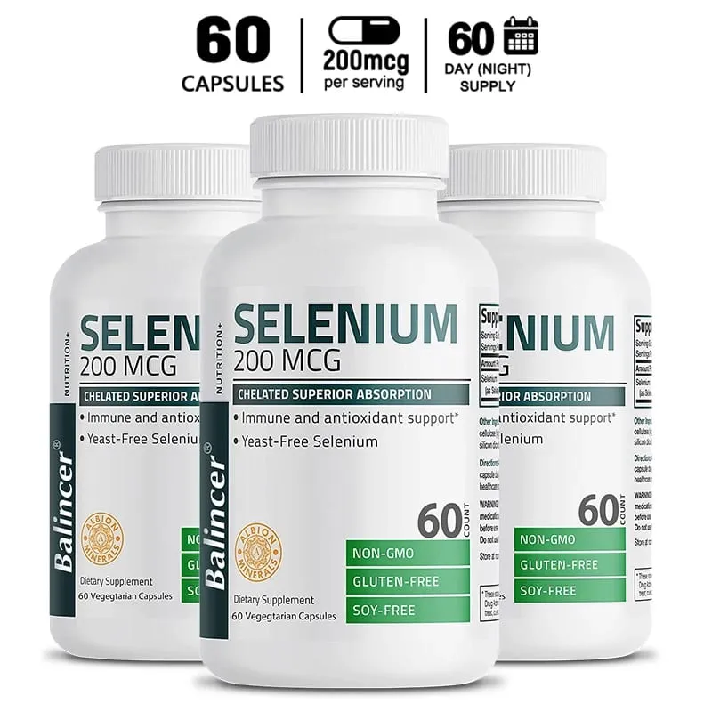 Selenium - Natural Antioxidant Supplement That Helps Strengthen The Immune System and Maintain Heart Health