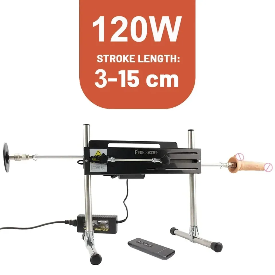 Dildo-Automatic Woman Sex Machine with Dildo Accessories Quick Air Masturbation Machine 120 Watt Power Telescopic Sex Toys — image 2