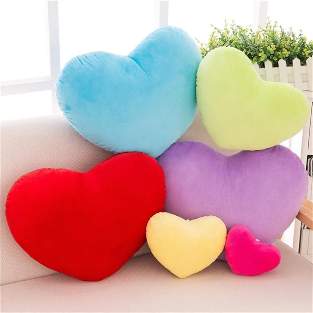 Heart Plush Toys Valentines Day Soft Pillow Kawaii Toy Lovely Gift for Birthday Home Decorative Soft Stuffed Pillow — image 2