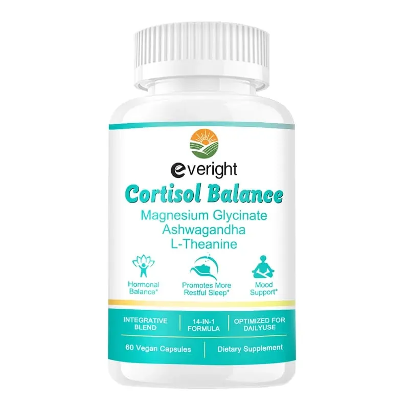 Cortisol Supplement na may Ashwagandha L-Theanine at Magnesium Glycinate – 14-in-1 para sa Stress Relief Mood Balance at Sleep Health — image 8