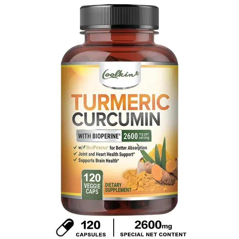 Triple Strength Turmeric Capsules with BioPerine 95% Curcumin Complex Supplement