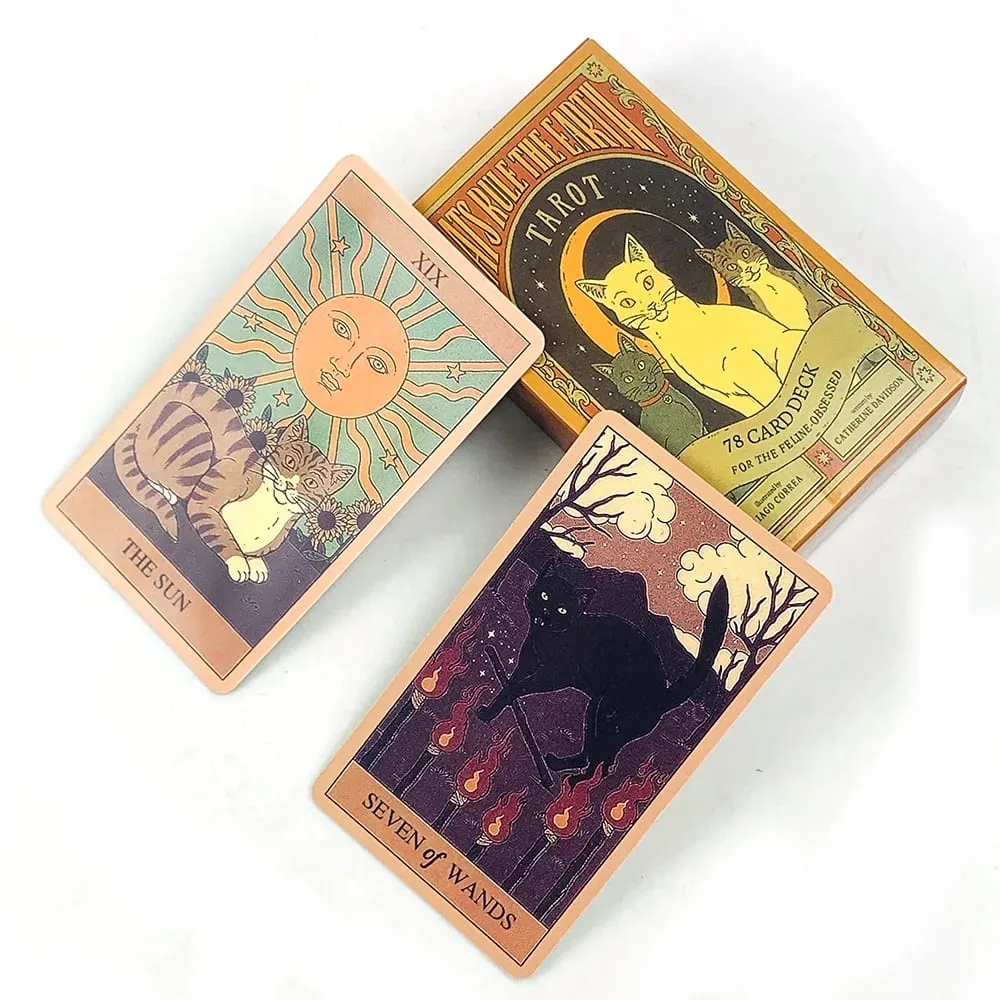 Cats Rule Earth Tarot Cards 78 Oracle Deck Unique Cards For Cat Lovers and Tarot Enthusiasts Perfect For Divination & Gift Givi