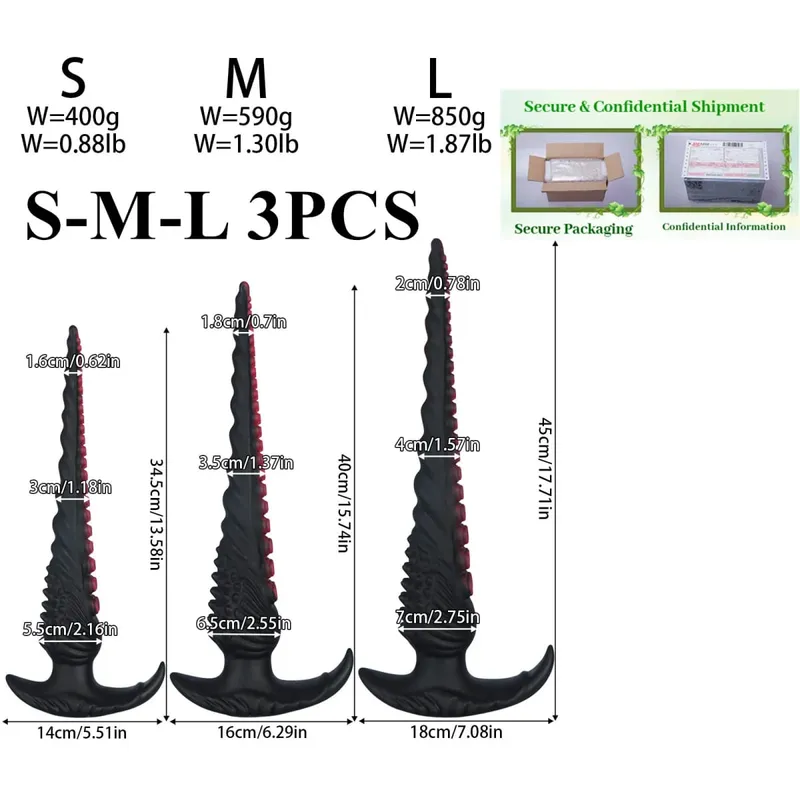 Super Long Huge Anal Plug Fantasy tentacle Anal trainer Dilator Plugs Thick dildo Big Butt Plug Sex Toys for Women Men butt plug