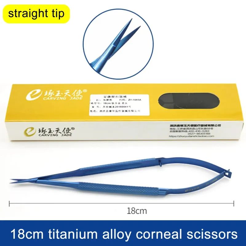 Tesoura de córnea para cirurgia oftálmica, ferramentas cirúrgicas cosméticas, micro tesouras médicas
