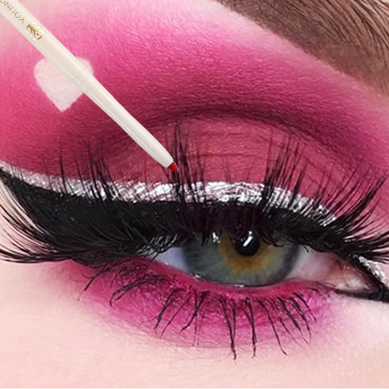 Silky Long Lasting Eye Liner Pencil Blade Tip Natural Matte Wine Red Eyeliner Easy To Color and Waterproof Eye Make Up Cosmetics — image 1