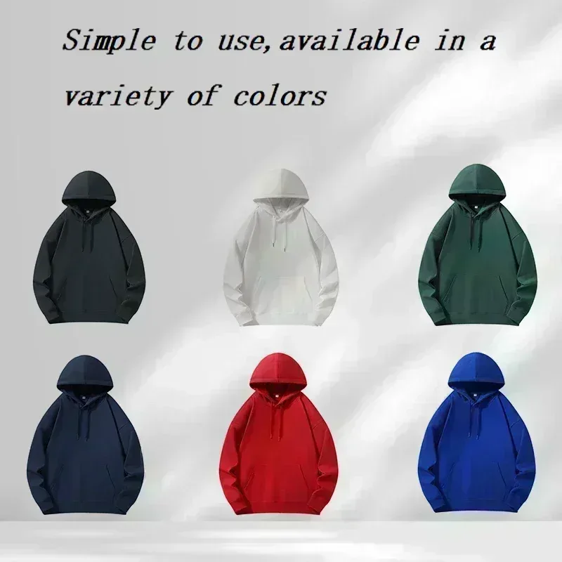 Men's Fashionable and Versatile Fleece Sweatshirt Thin and Warm Three-dimensional Pocket Printed Fit sweatshirt hoodie bape