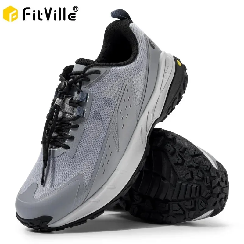 FitVille Wide Width Men'S Sneakers Non-Slip Comfortable Trekking Hiking Walking Shoes For Outdoor Shoe With Arch Support — image 1